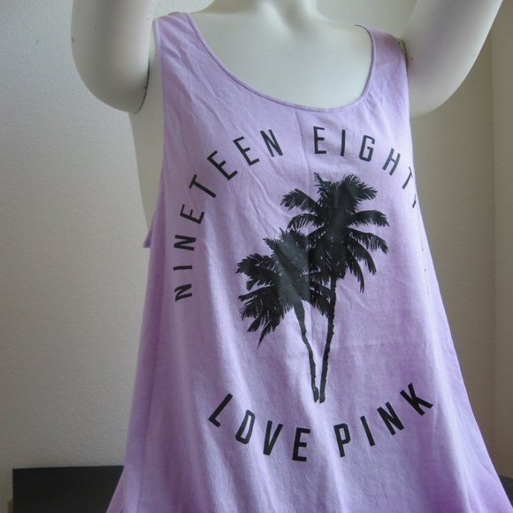VICTORIA'S SECRET PINK Small (S) Beach Racerback Tank Top - Picture 1 of 9